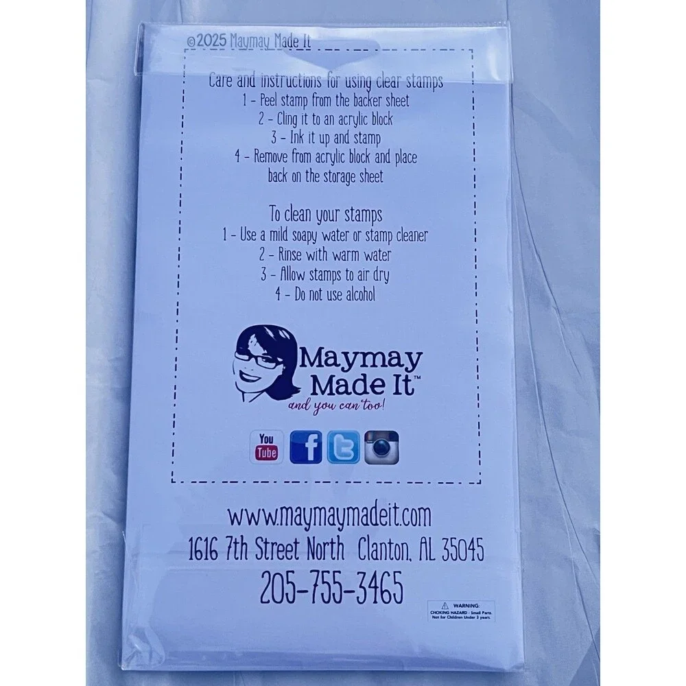 Maymay Made It “Perfect Piece” Clear Stamp Set Christian Puzzle Bible Journaling